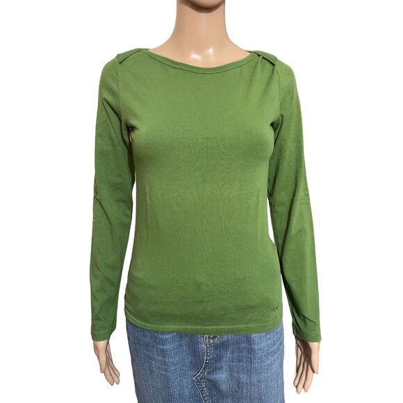 Time Out Green Long Sleeve Shirt Size S - Picture 1 of 3
